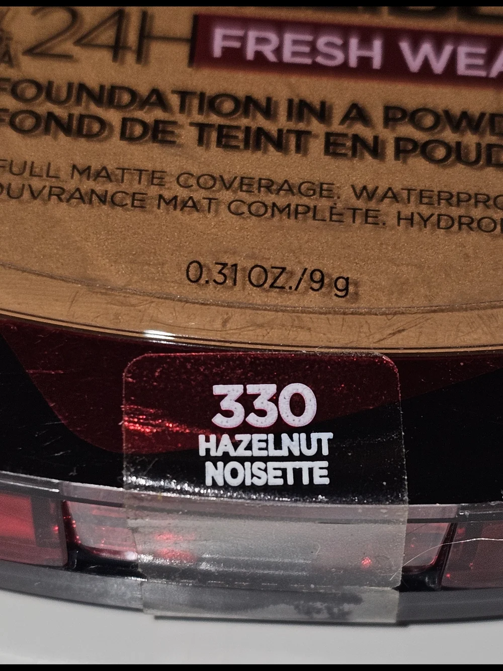 L'Oréal Infallible 24H Fresh Wear Powder Foundation - 330 Hazelnut-3 Pk